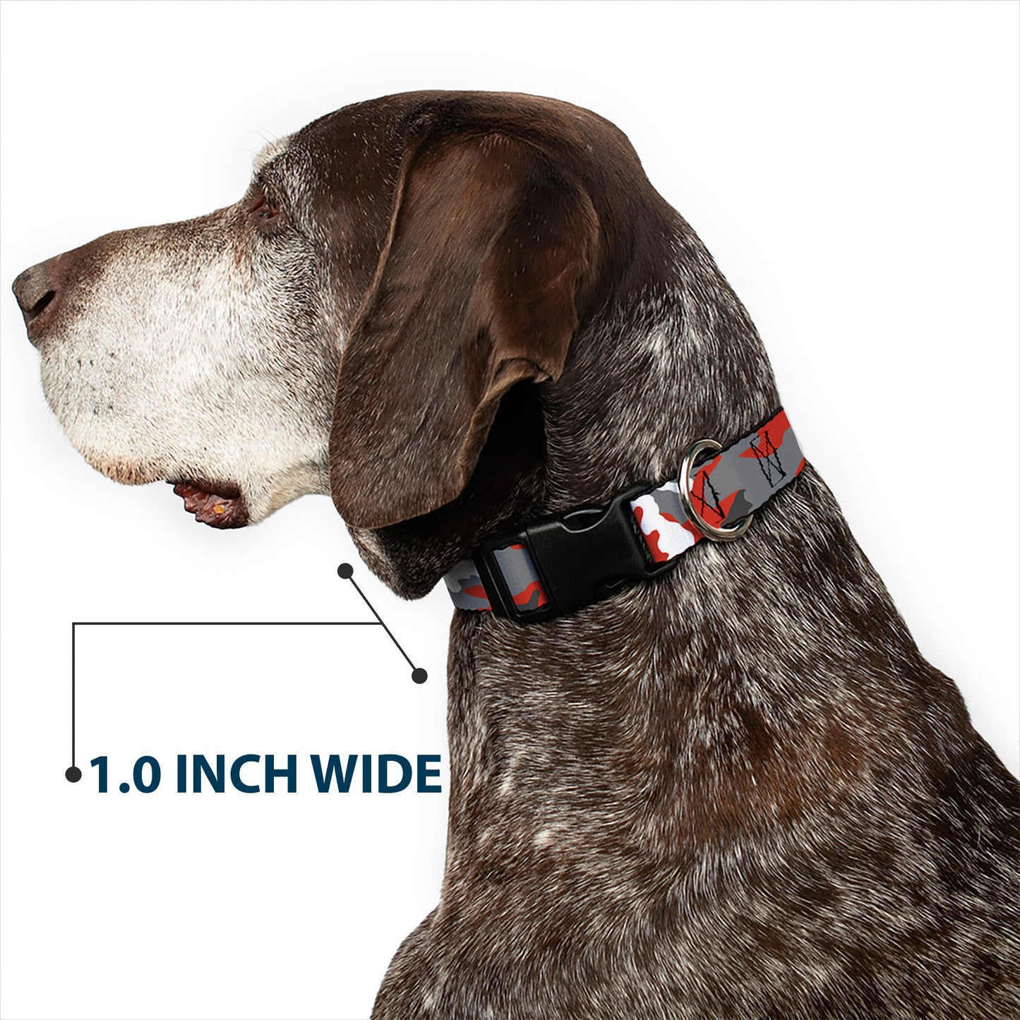 Plastic Clip Collar - Camo Orange