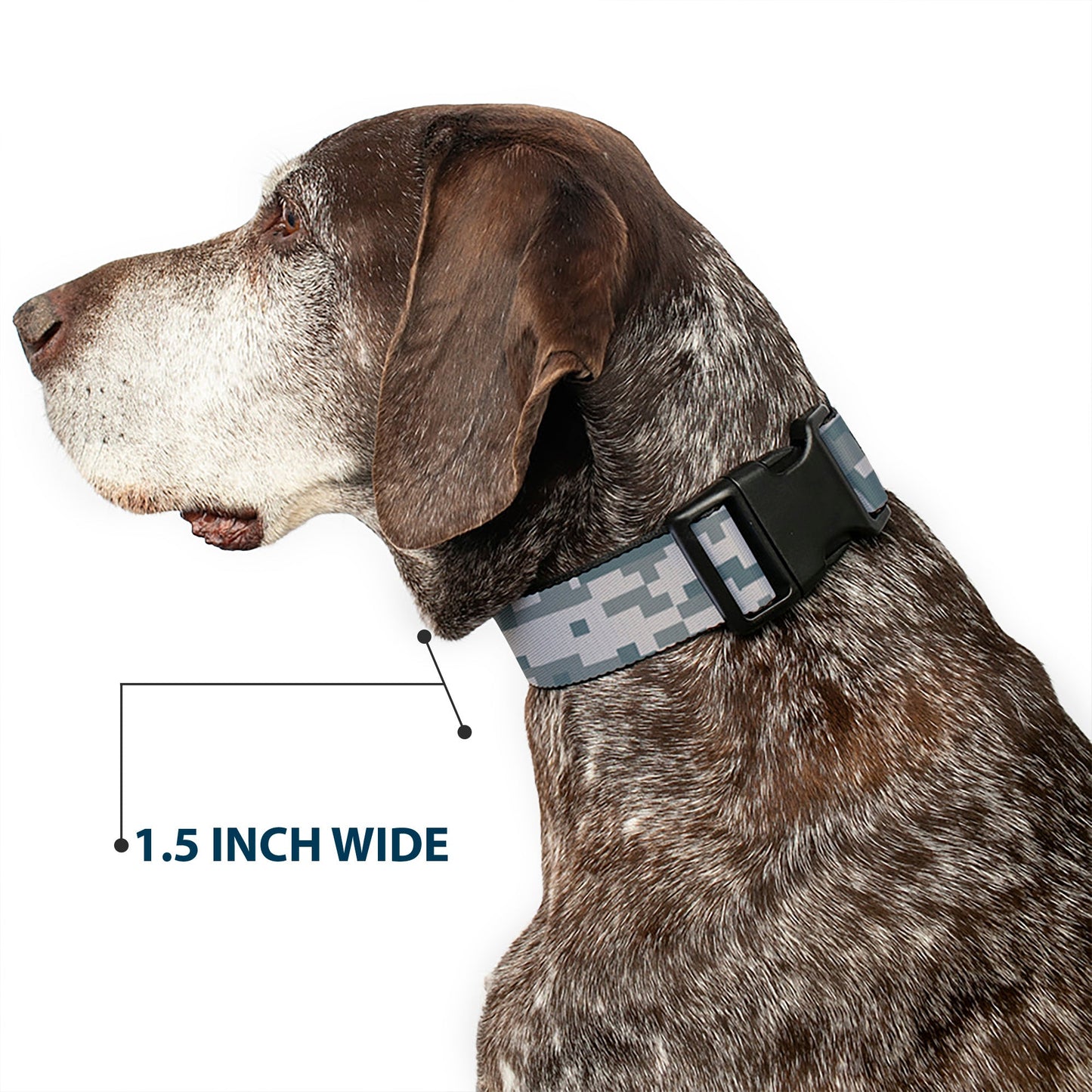 Plastic Clip Collar - Digital Camo2 Grays