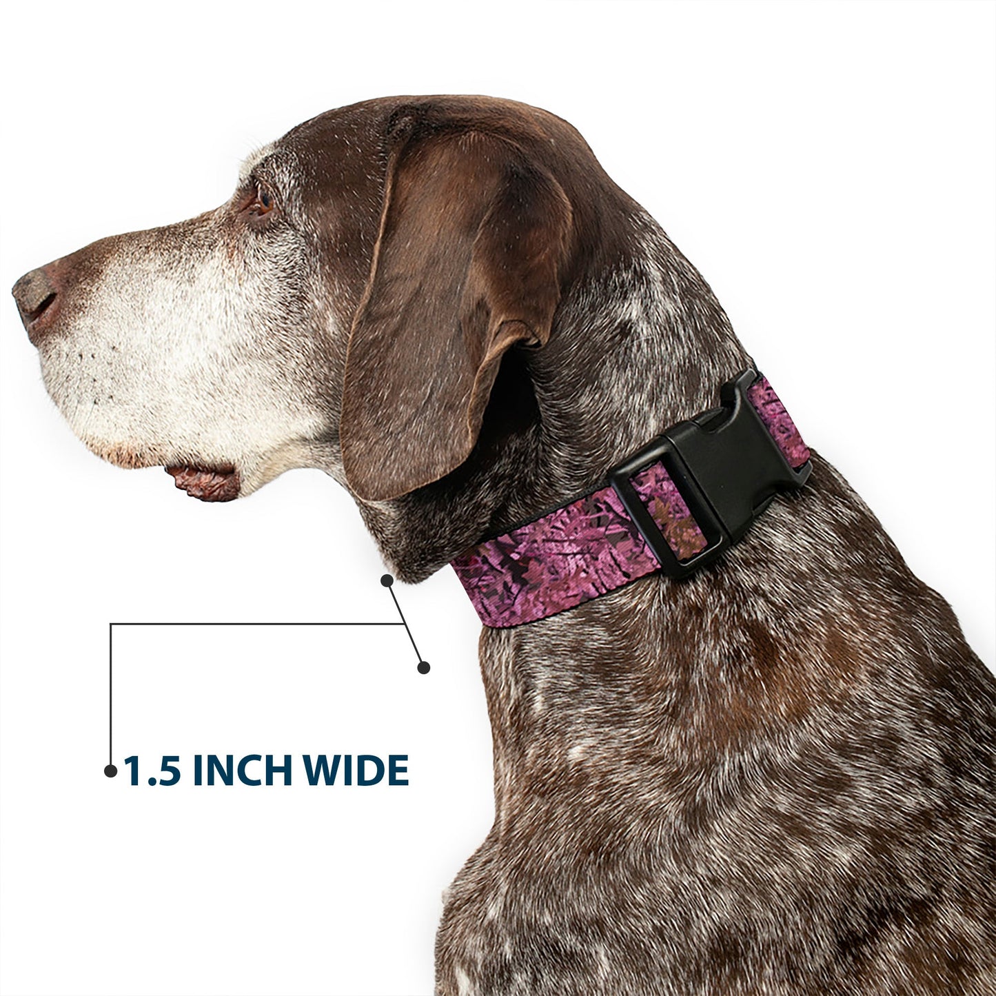 Plastic Clip Collar - Hunting Camo Pinks
