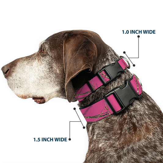 Plastic Clip Collar - Mossy Oak Country Roots Camo Fuchsia