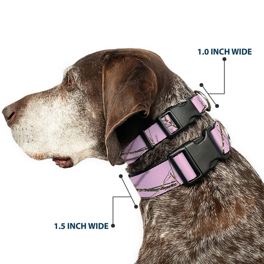 Plastic Clip Collar - Mossy Oak Country Roots Camo Baby Pink