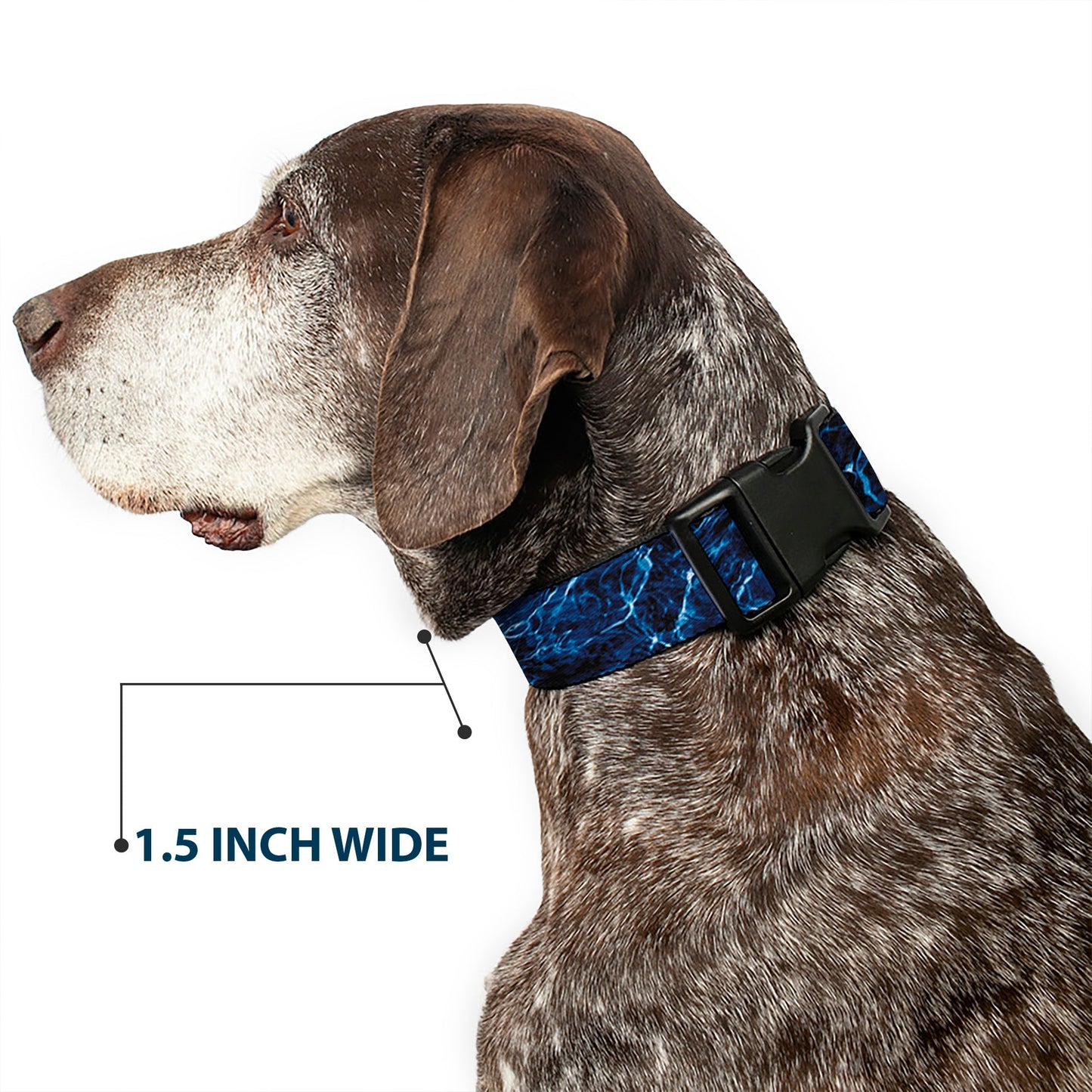Plastic Clip Collar - Mossy Oak Elements Marlin Agua Camo Blue