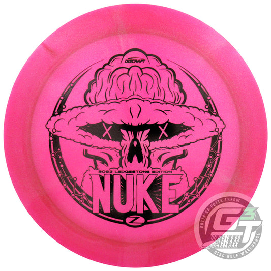 Discraft Limited Edition 2023 Ledgestone Open Swirl Metallic Elite Z Nuke Distance Driver Golf Disc