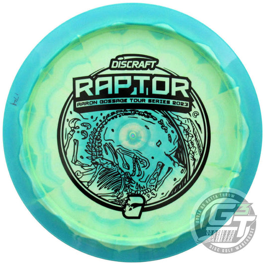 Discraft Limited Edition 2023 Tour Series Aaron Gossage Understamp Swirl ESP Raptor Distance Driver Golf Disc