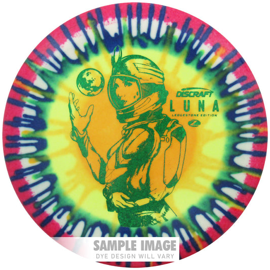 Discraft Limited Edition 2024 Ledgestone Open Fly Dye Glo Elite Z Luna Putter Golf Disc