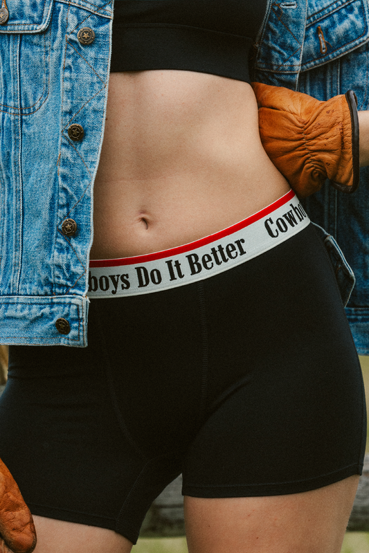 The Cowboys Do It Better | Black Shinesty x Diamond Cross Ranch Women’s Boxers