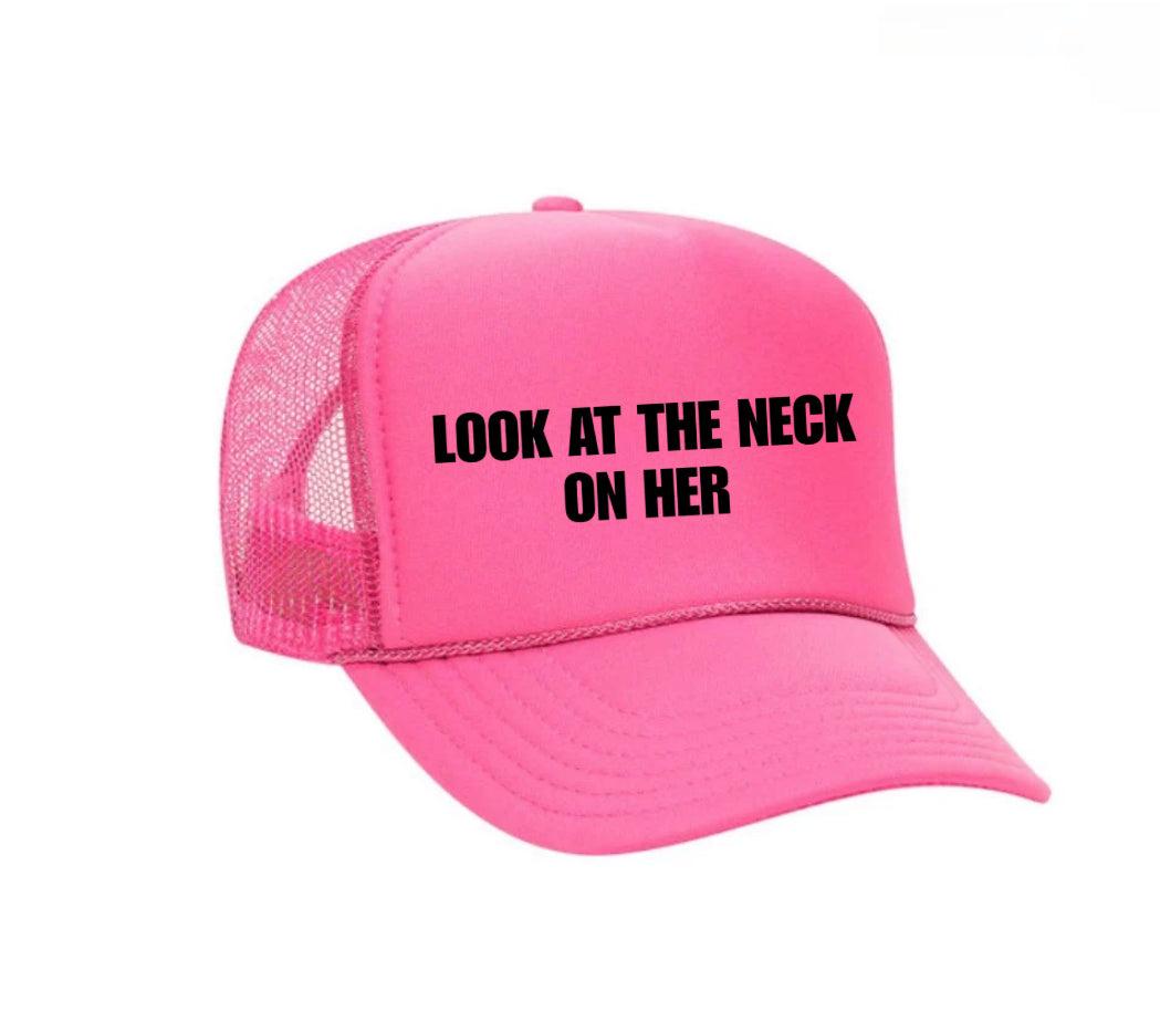 Look At The Neck On Her Trucker Hat