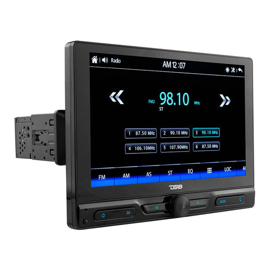 10.5" Floating Adjustable Modular Touchscreen Mechless Single-DIN Head Unit with Bluetooth, Mirror Link and USB