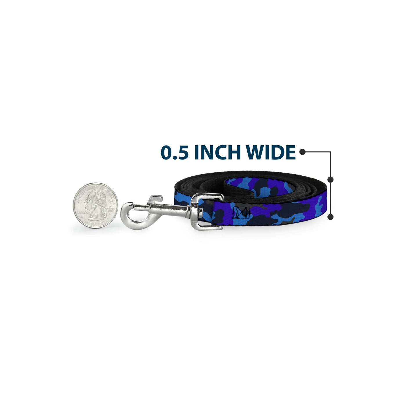 Dog Leash - Camo Blue