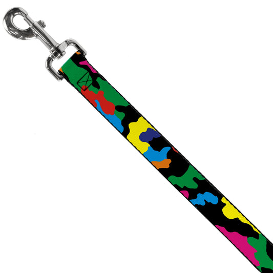 Dog Leash - Camo Multi Neon
