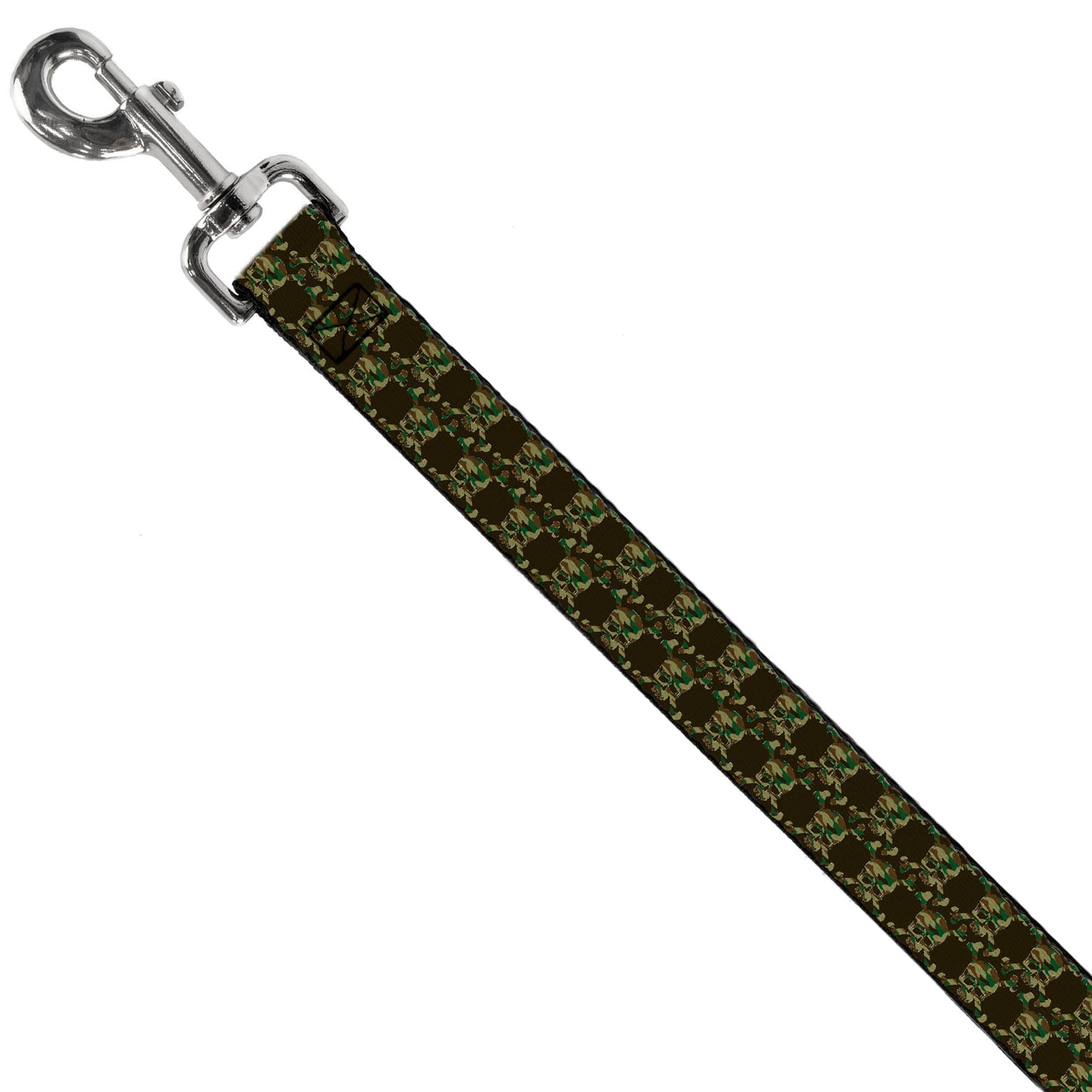 Dog Leash - Top Skulls Black/Camo Olive