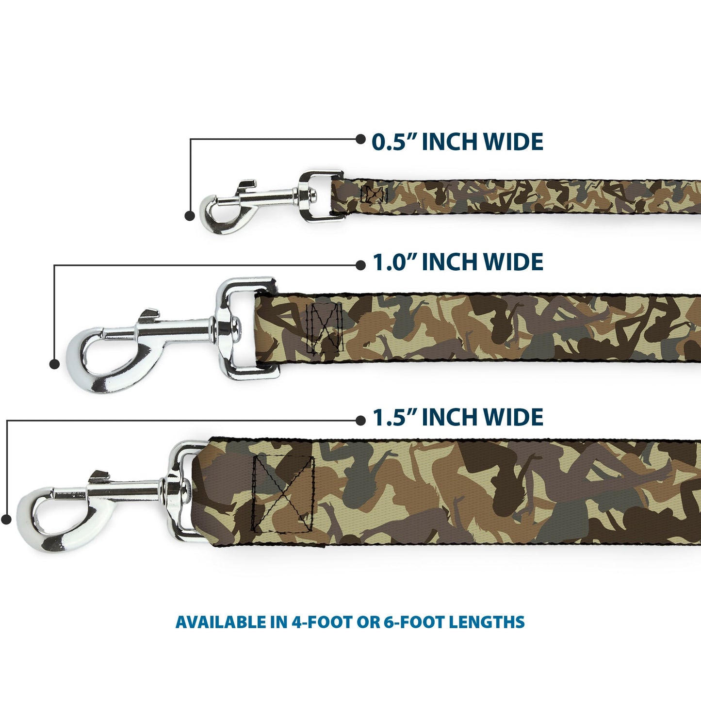Dog Leash - Mud Flap Girls Camo Browns