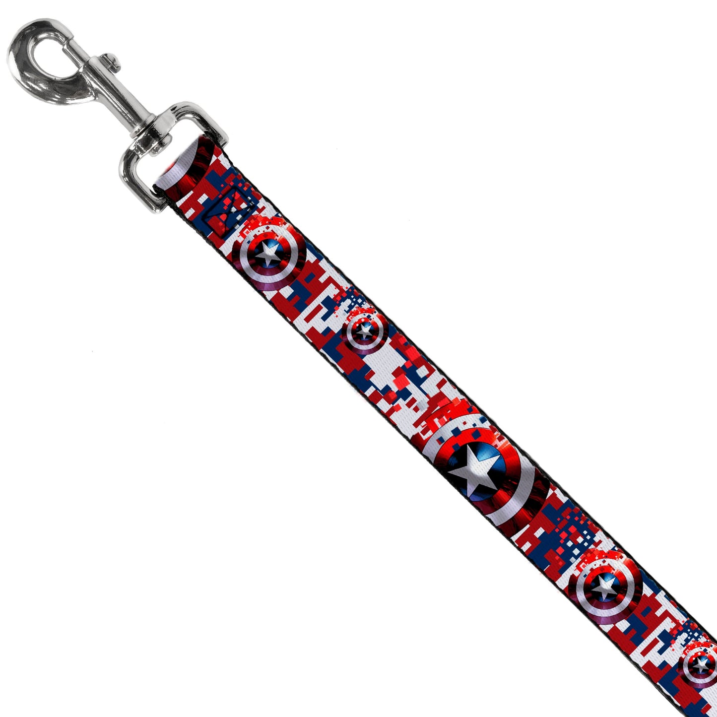 Dog Leash - Captain America Shield Digital Camo Blue/White/Red