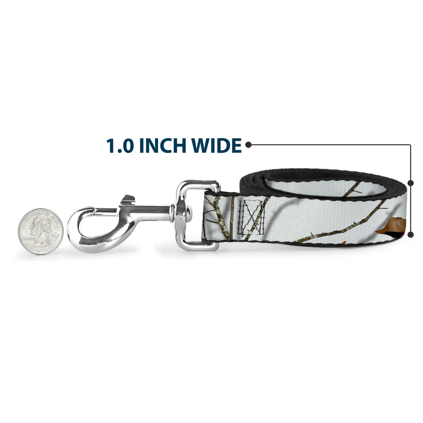 Dog Leash - Mossy Oak Country Roots Snowdrift Camo White