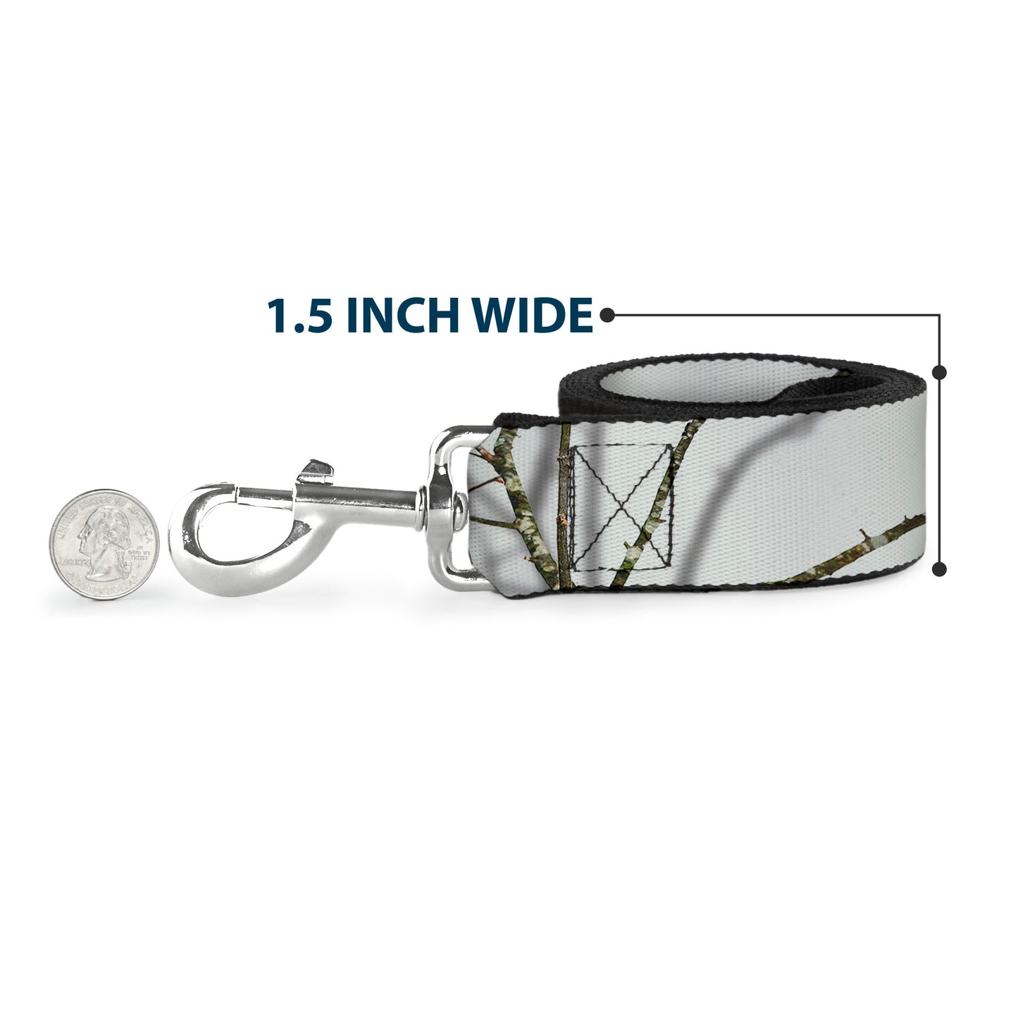 Dog Leash - Mossy Oak Country Roots Snowdrift Camo White