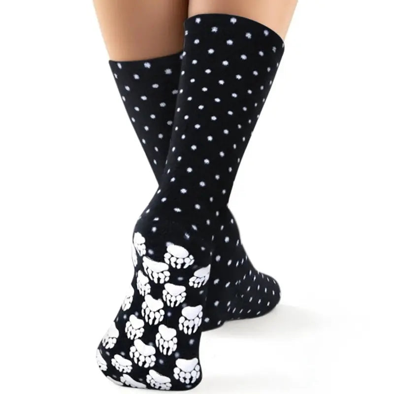 Kids' Nonskid Fleece Socks - Domino