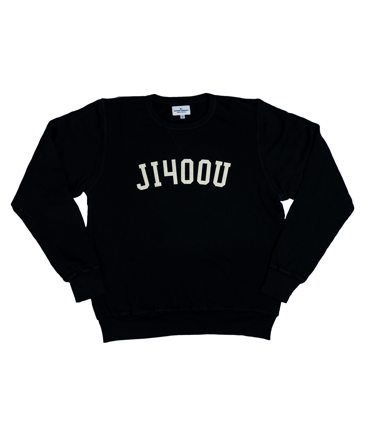 JI400U Flocked Crewneck • Jason Isbell x Oxford Pennant