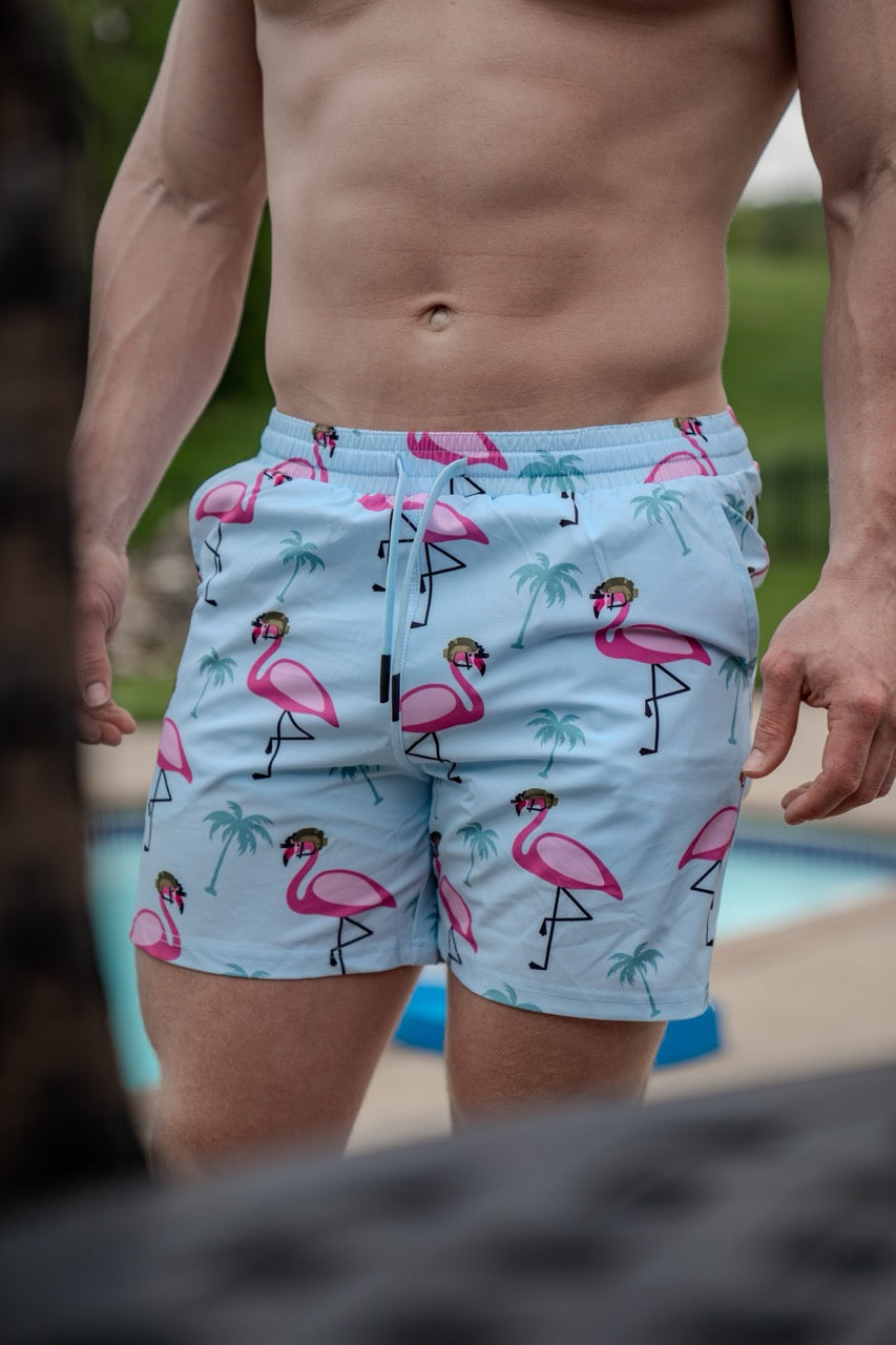 Swim Trunks - Flamingo Team Six