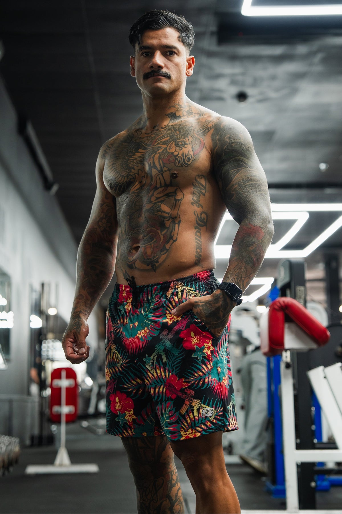 Men's Performance Training Shorts | 5.5"- Tropical Assassin