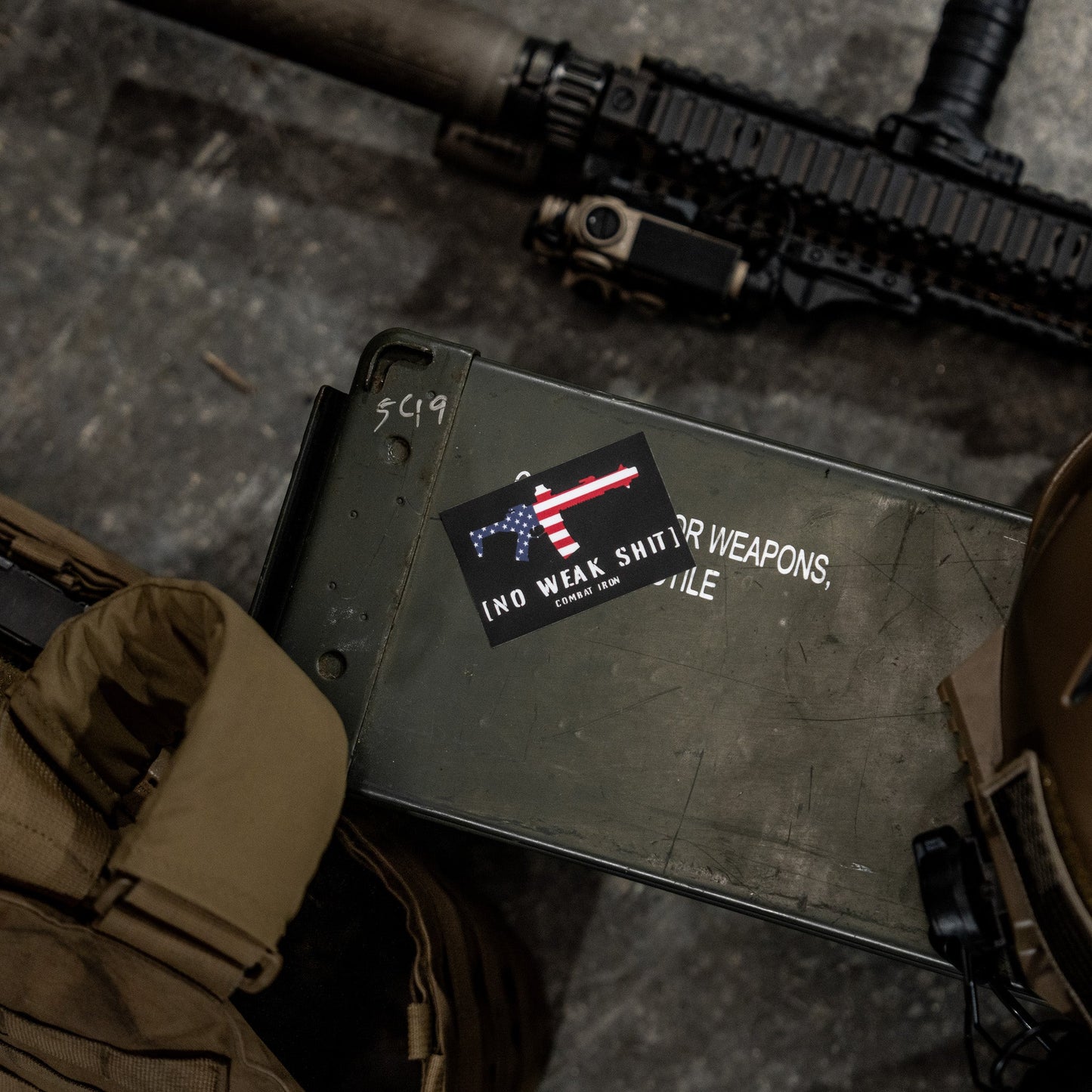No Weak Shit USA Decal