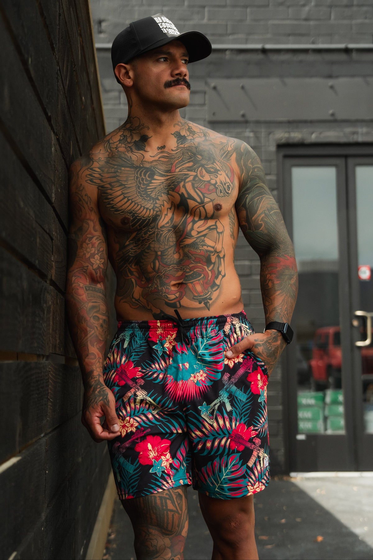 Men's Performance Training Shorts | 5.5"- Tropical Assassin