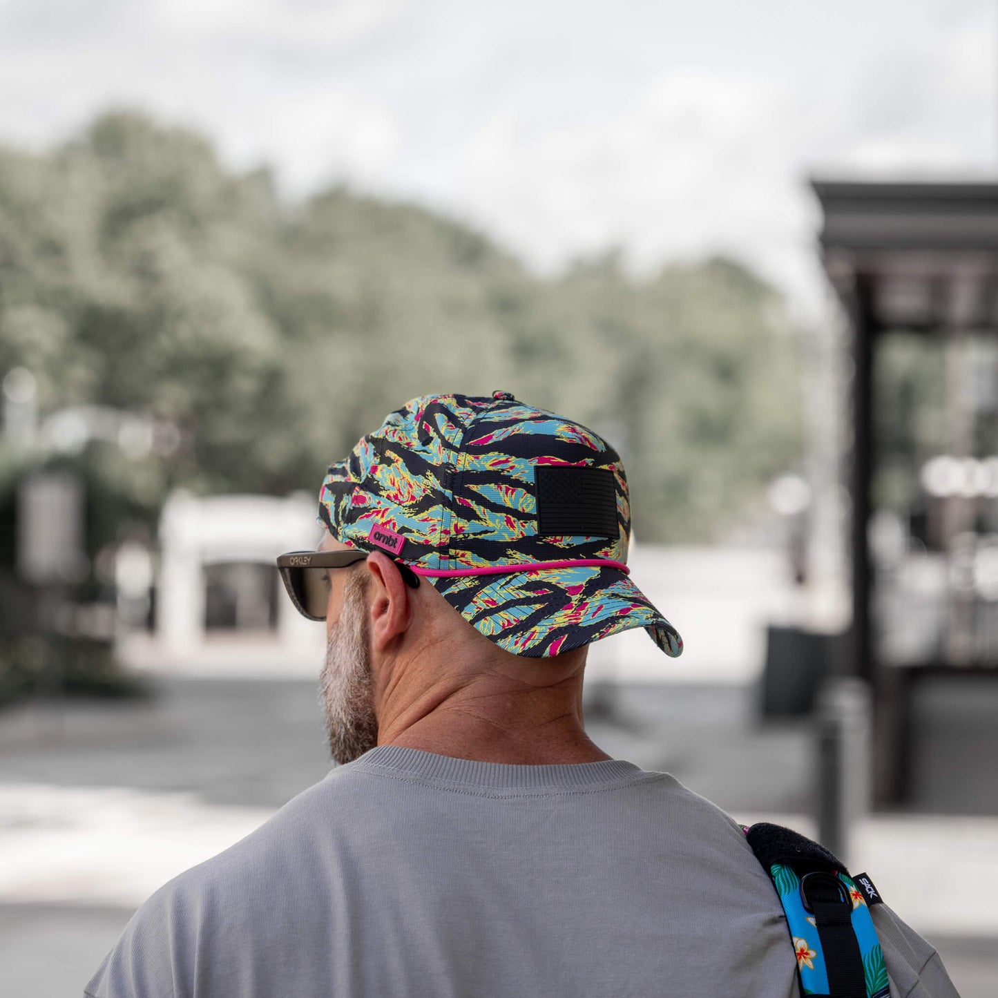 American Flag Patch Weekender Performance Snapback Hat