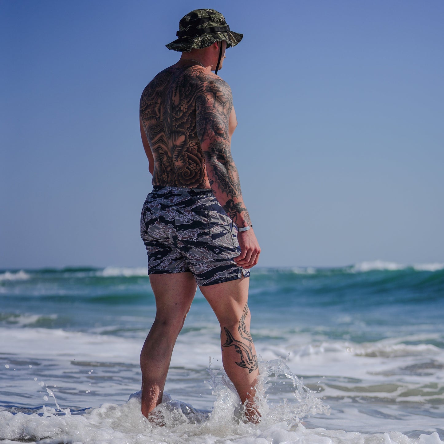 Swim Trunks - Tiger Stripe