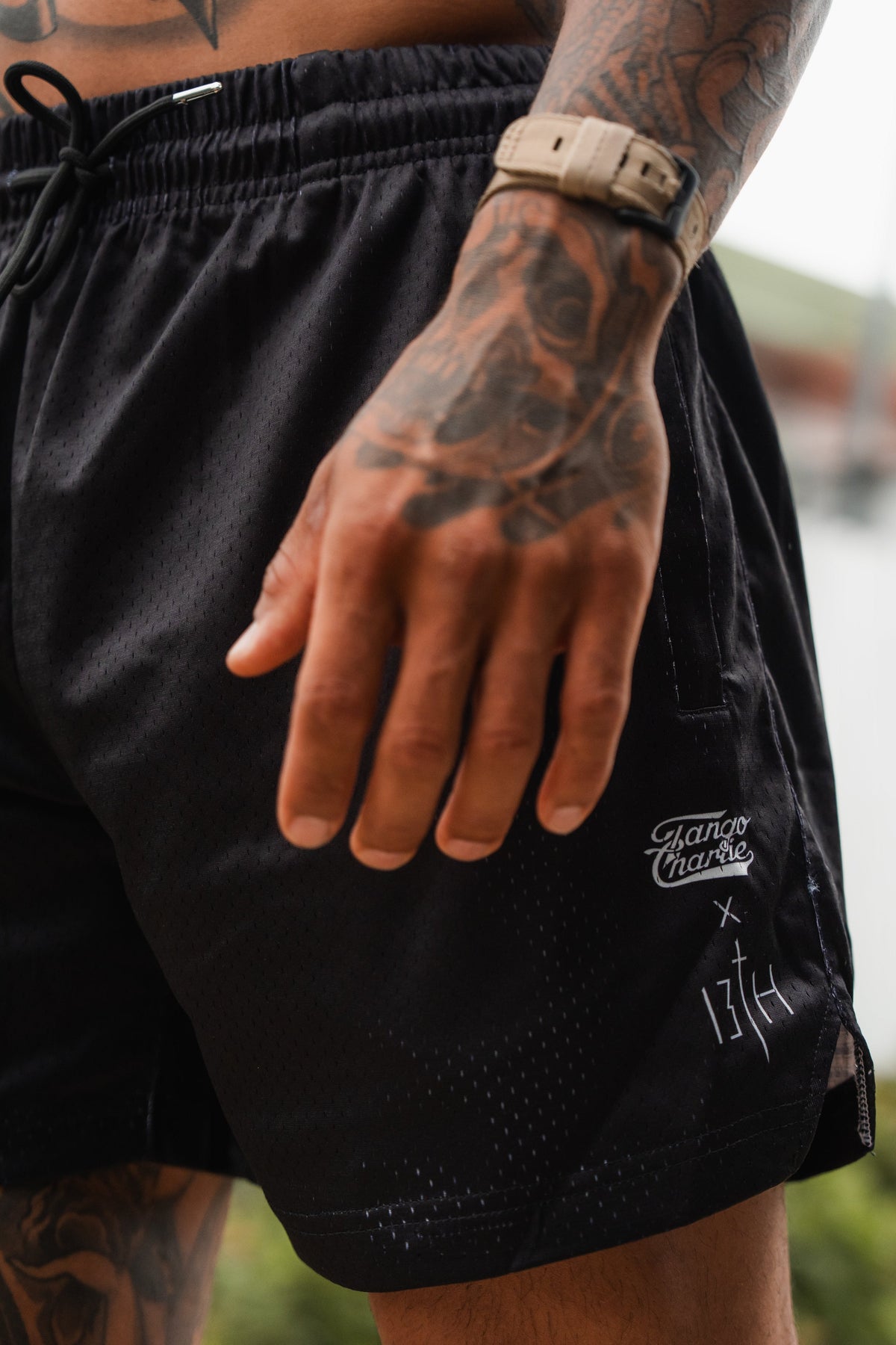 Men's Mesh Lifestyle Shorts | 5.5"- Lift Heavy Pray Hard Black