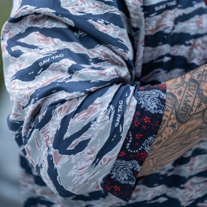 Tiger Stripe Kimono Robe