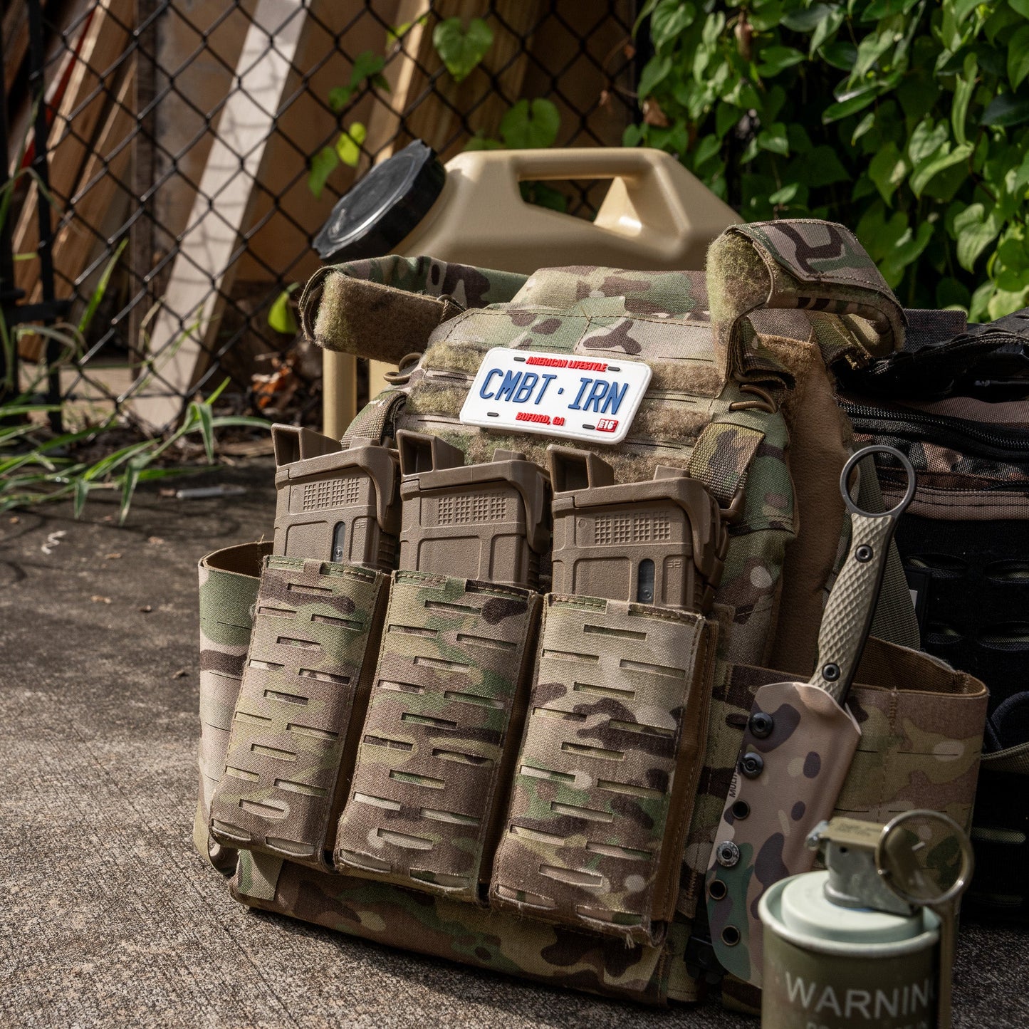 CMBTIRN AMERICAN LIFESTYLE LICENSE PLATE 3D PVC PATCH