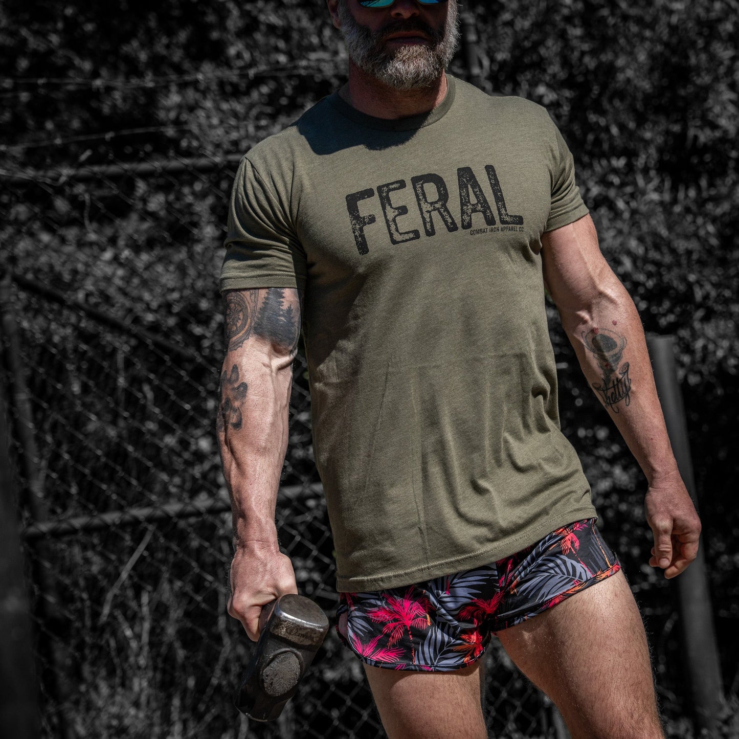 Feral Distressed Men's T-Shirt