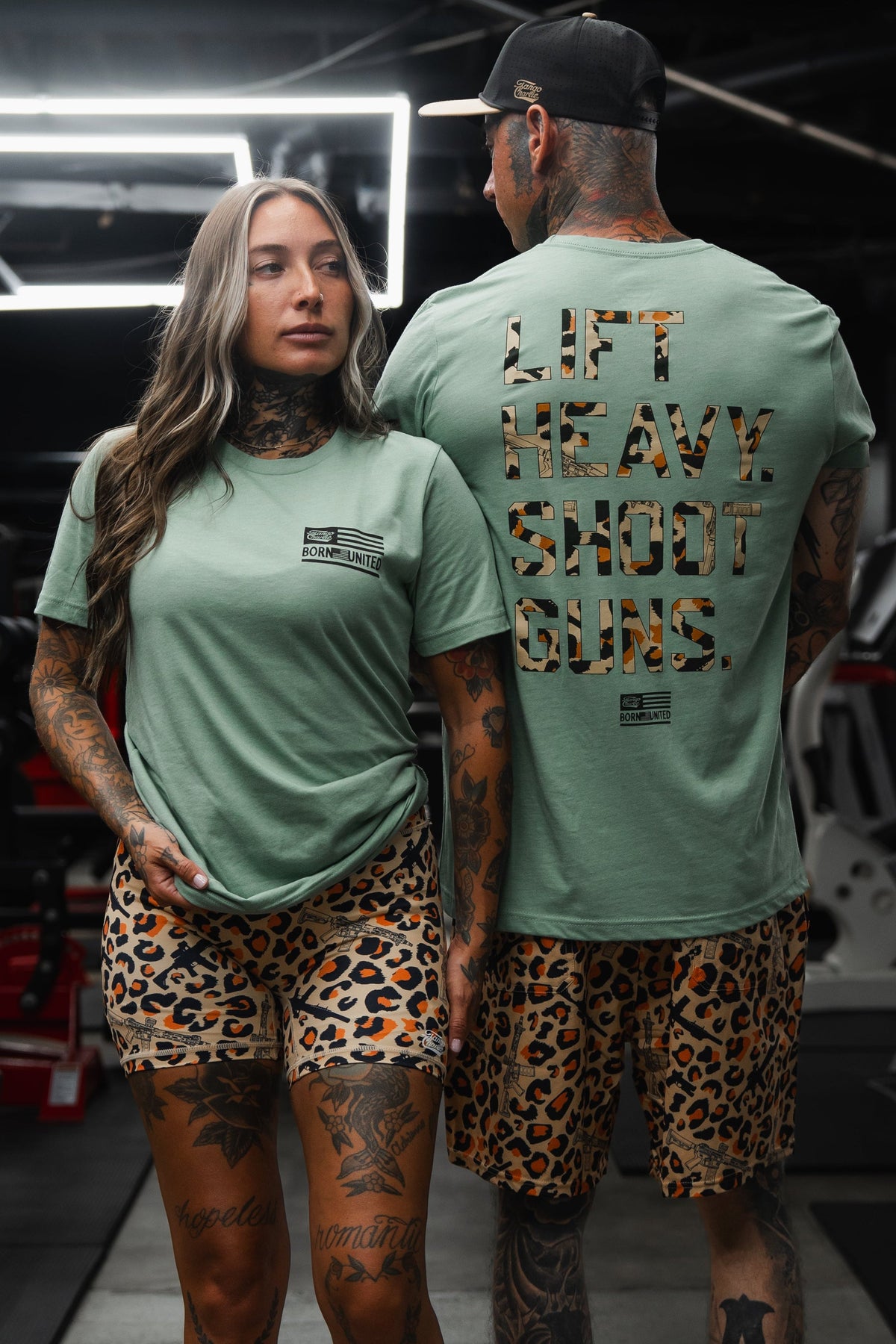 Loaded Leopard LHSG - Seafoam Green Tee