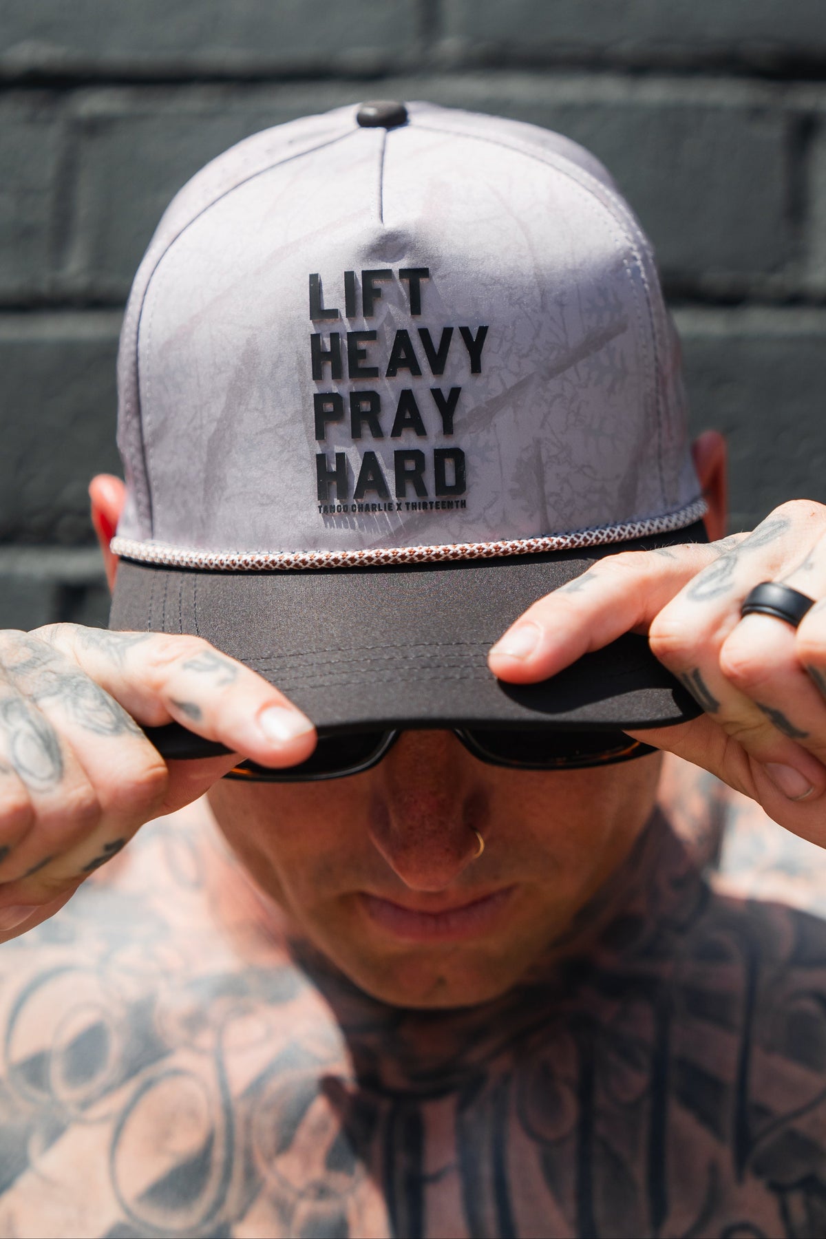 Lift Heavy. Pray Hard. Deadwood Camo Hydro - Snapback Hat