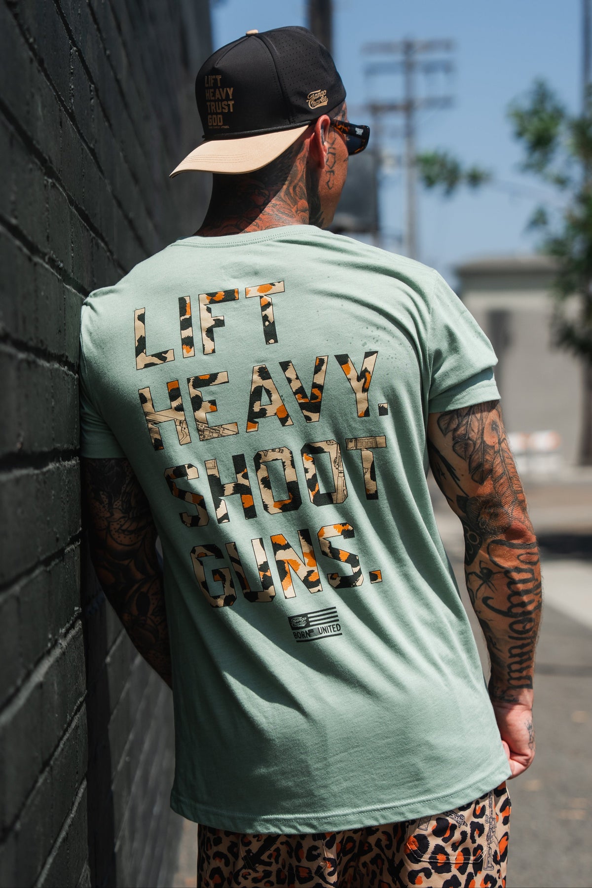 Loaded Leopard LHSG - Seafoam Green Tee