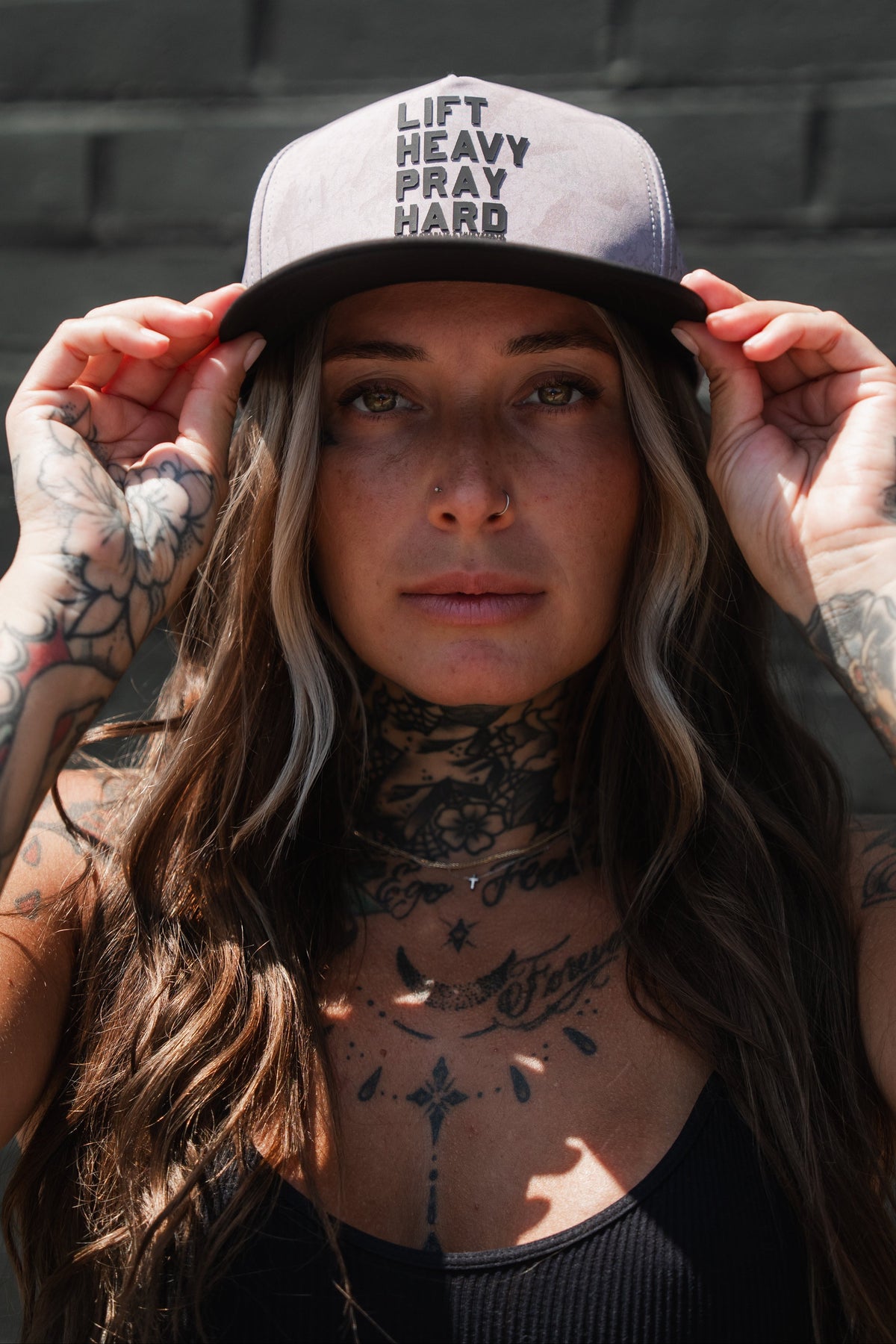 Lift Heavy. Pray Hard. Deadwood Camo Hydro - Snapback Hat