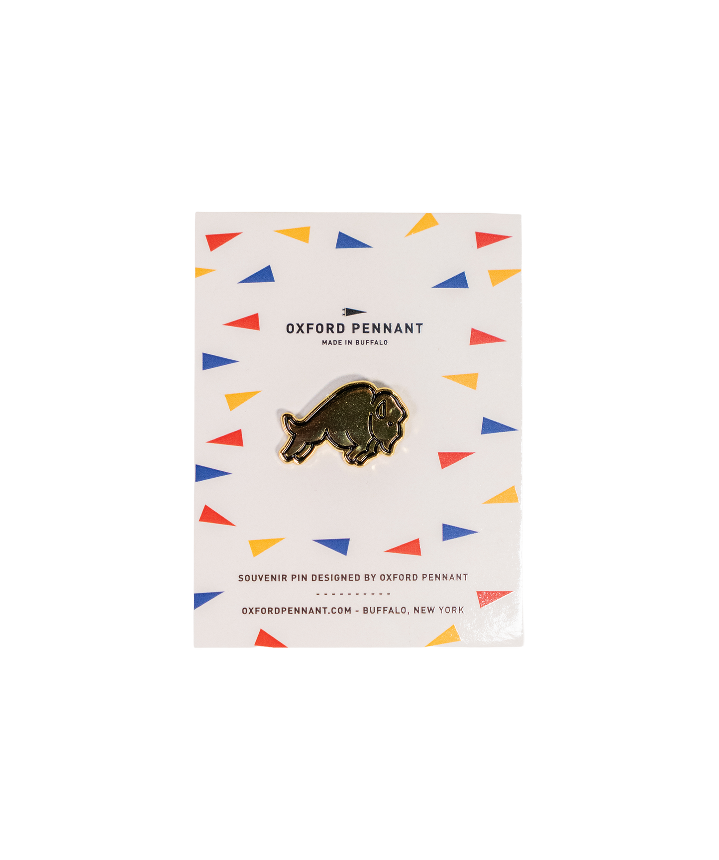 Buffalo Enamel Pin • Oxford Pennant Original
