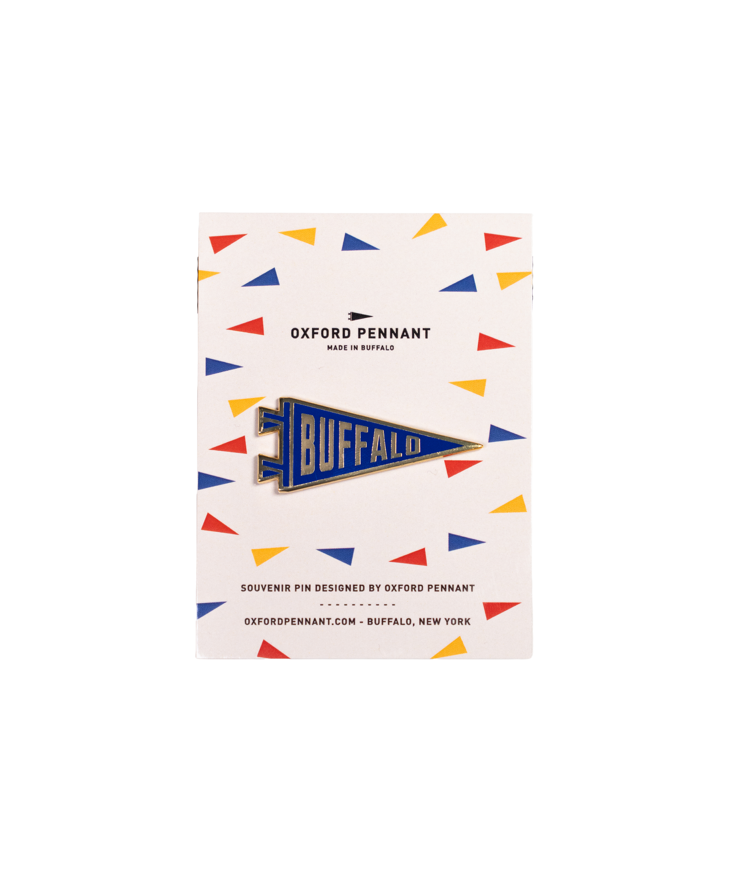 Buffalo Pennant Enamel Pin • Oxford Pennant Original