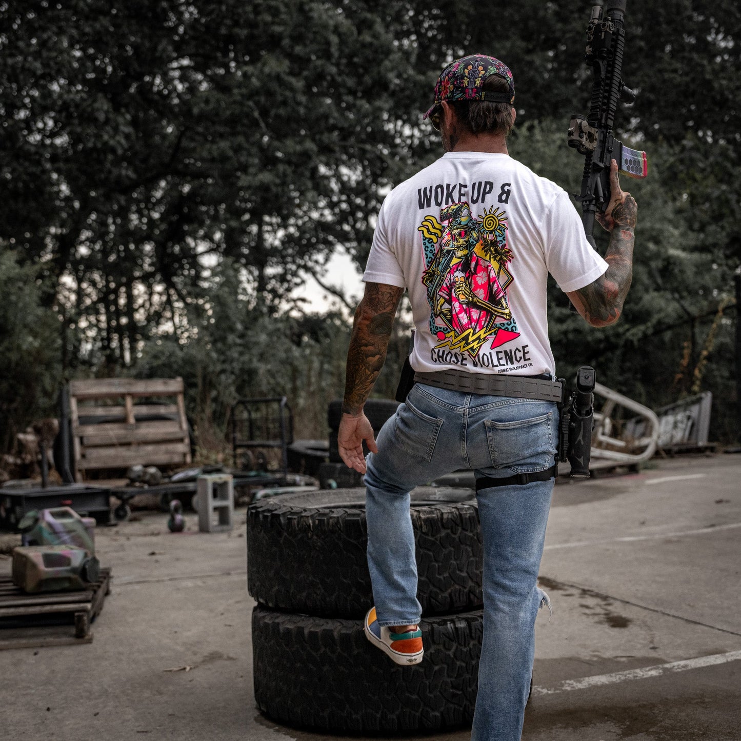 Woke Up & Chose Violence Men's T-Shirt