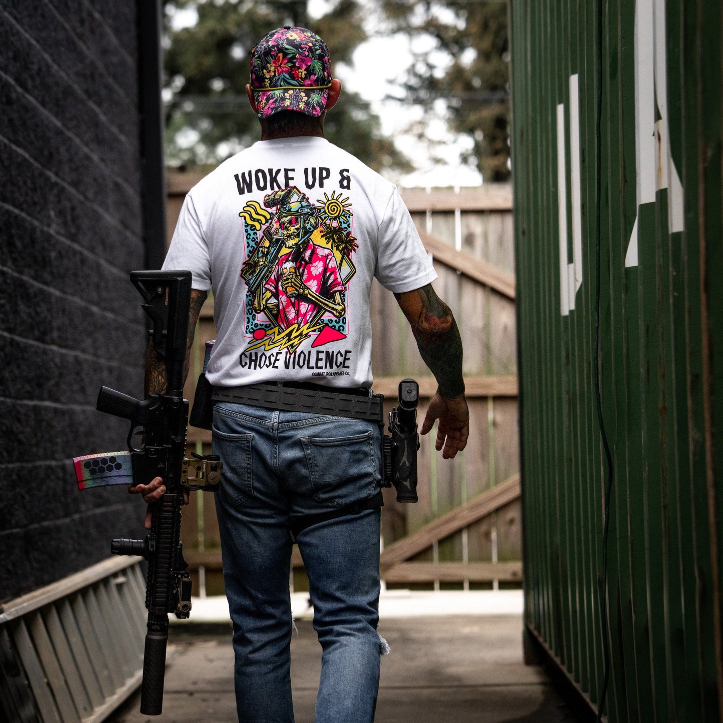Woke Up & Chose Violence Men's T-Shirt