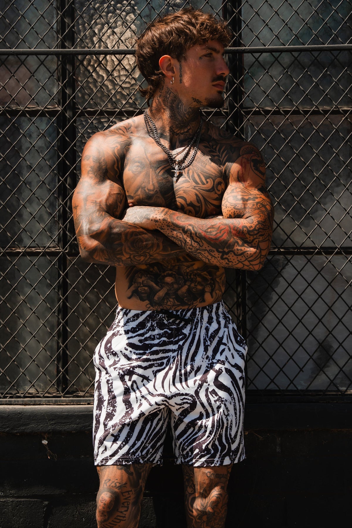 Men's Performance Training Shorts | 5.5"- Zebra Ops