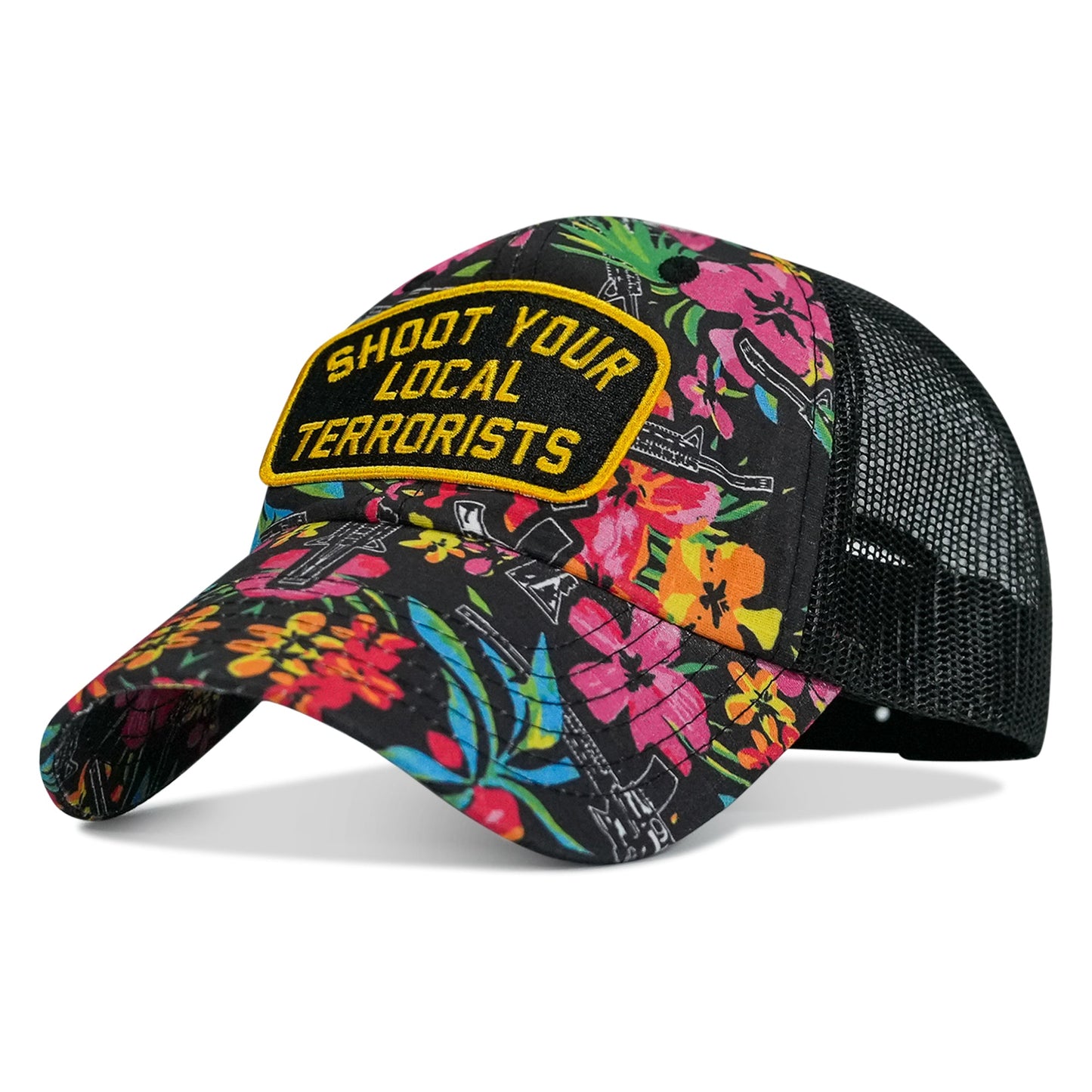Shoot Your Local Terrorists Patch RipStop Tactical Mesh Snapback Hat