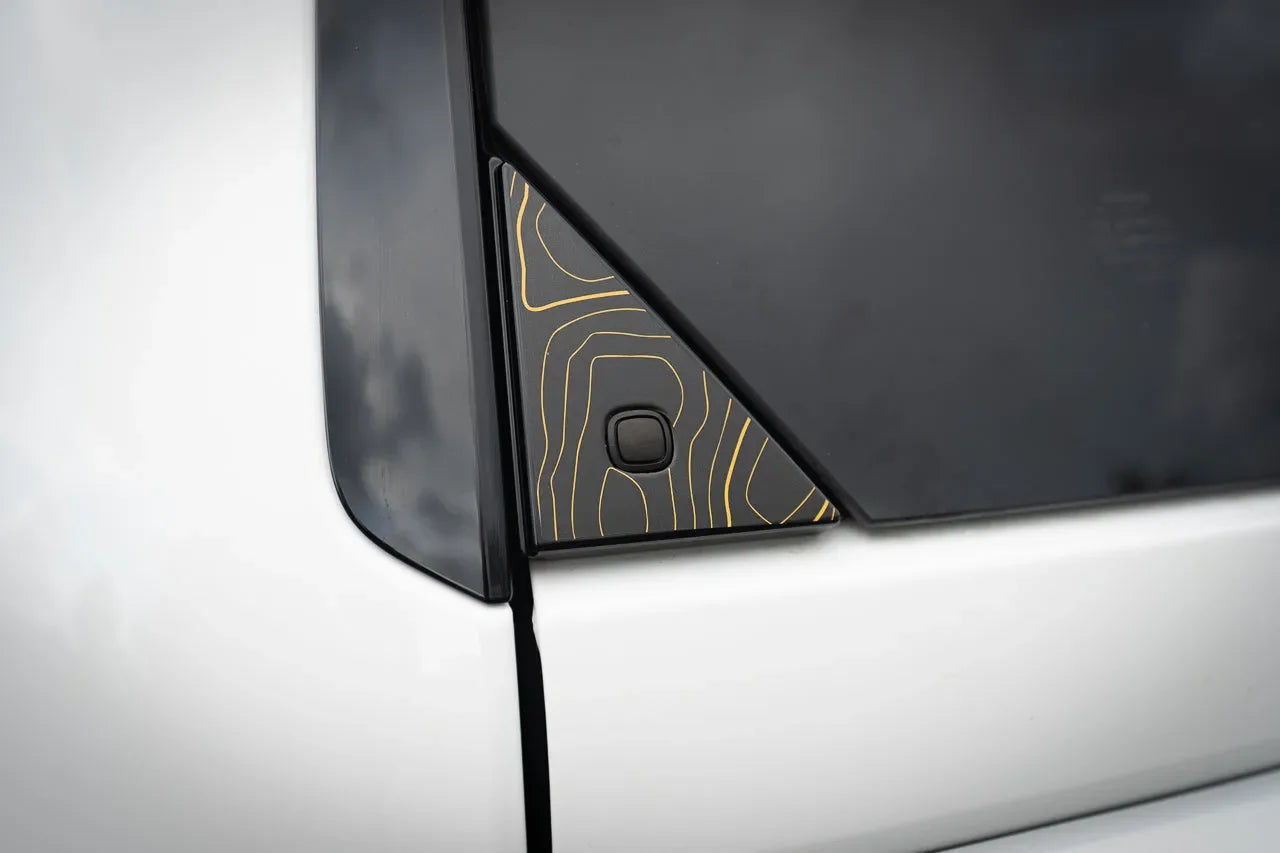 Topo Rear Glass Button Trim Overlay - 2024+ Land Cruiser / GX 550