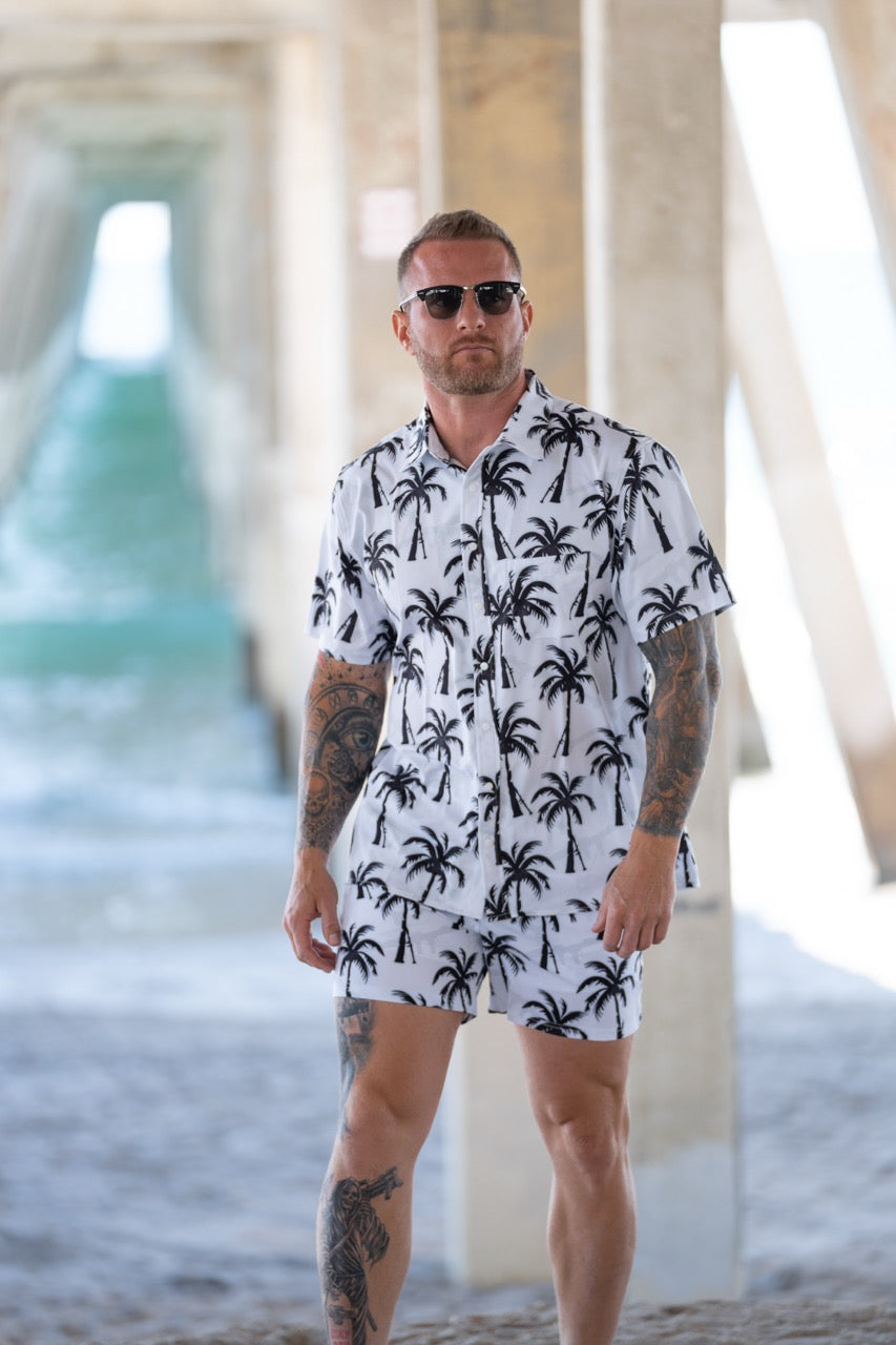 RPGs and Palm Trees Button-up