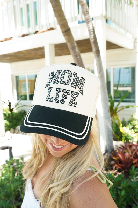 Mom Life - Black Vintage Trucker Hat