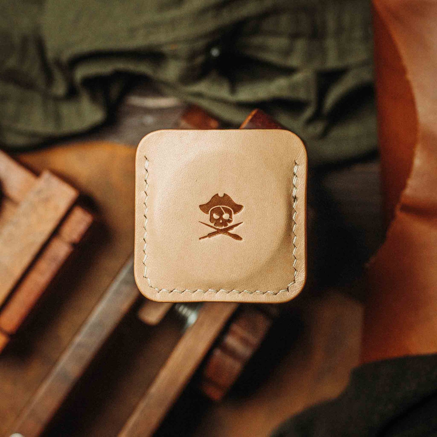 Pirate Goods Peso Pocket v3 Coin Holder – Leather Challenge Coin Case for EDC