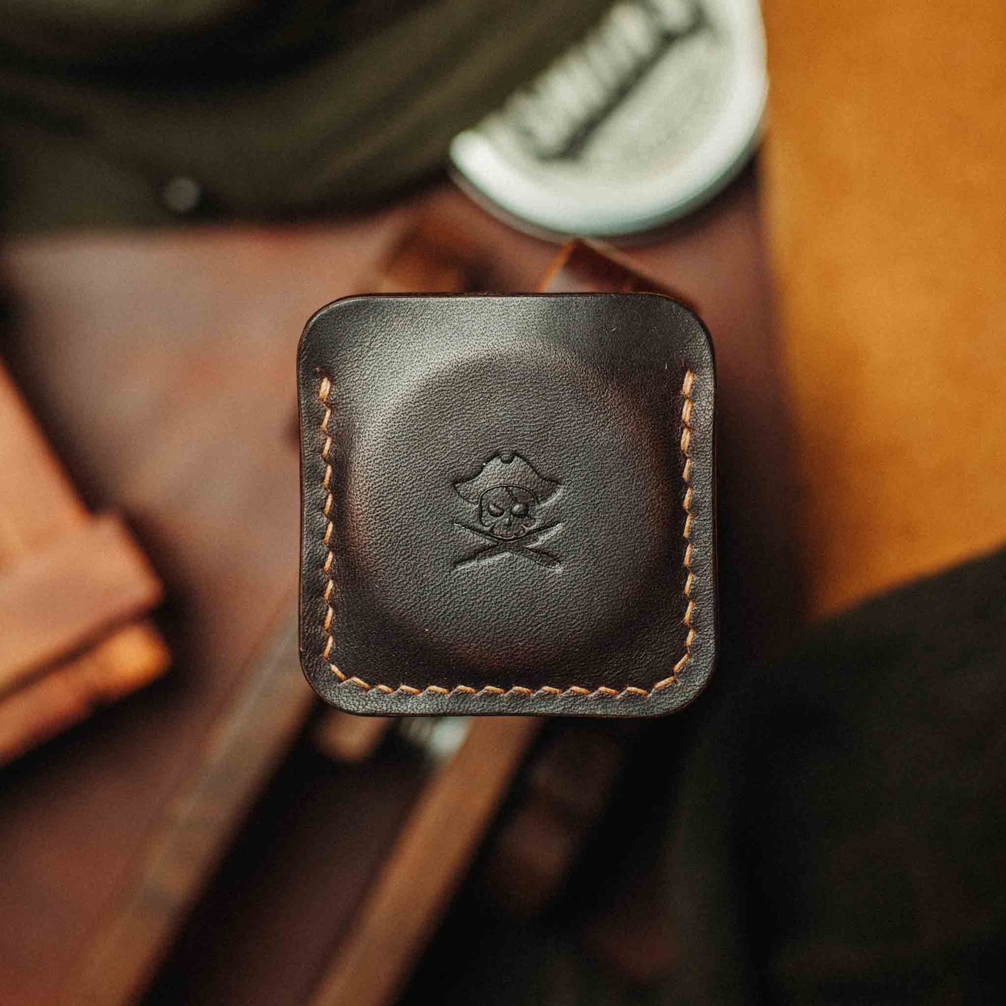 Pirate Goods Peso Pocket v3 Coin Holder – Leather Challenge Coin Case for EDC