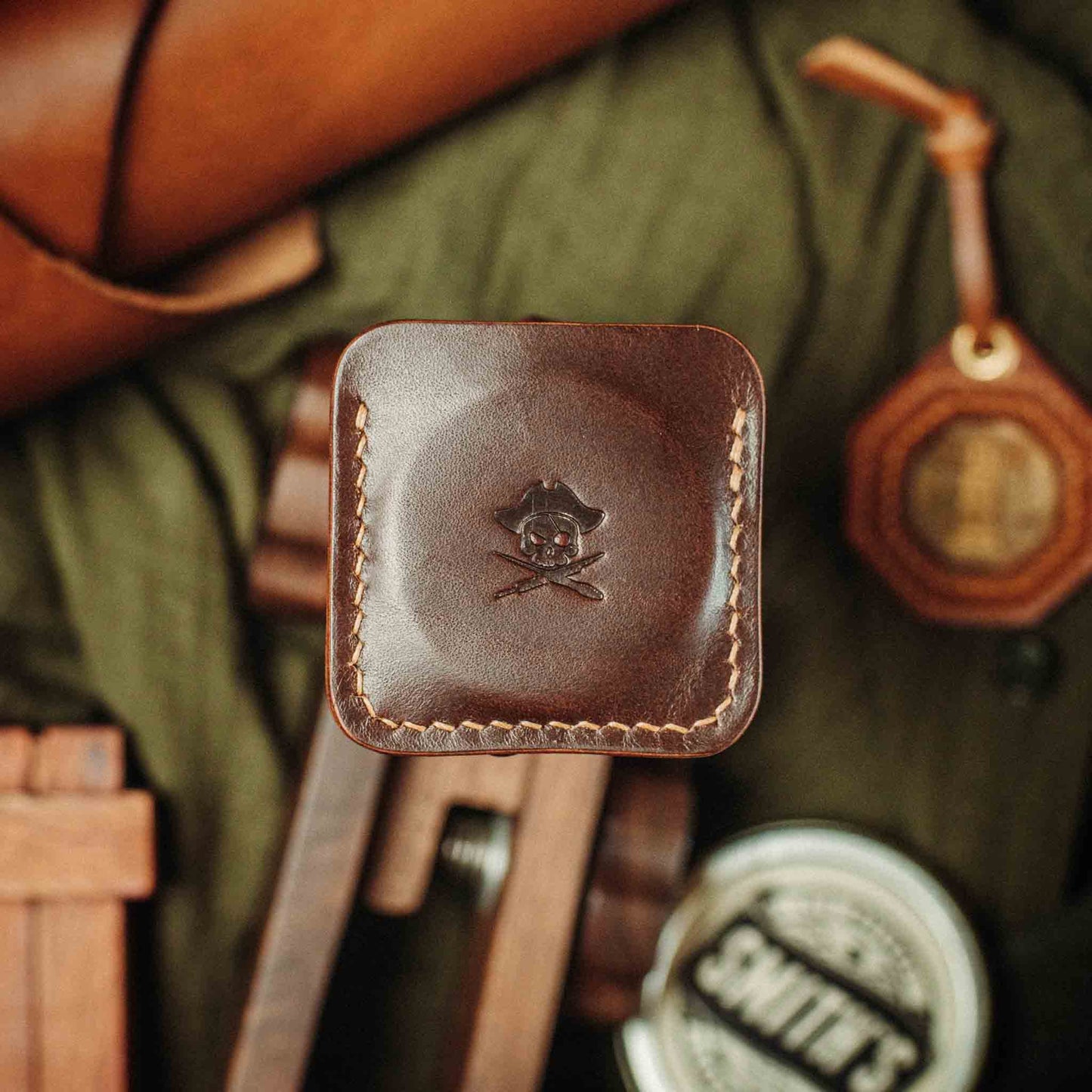 Pirate Goods Peso Pocket v3 Coin Holder – Leather Challenge Coin Case for EDC