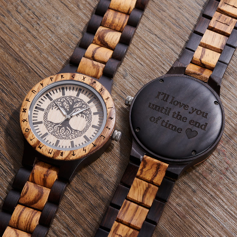 Personalized Tree Of Life Handmade Wooden Watch