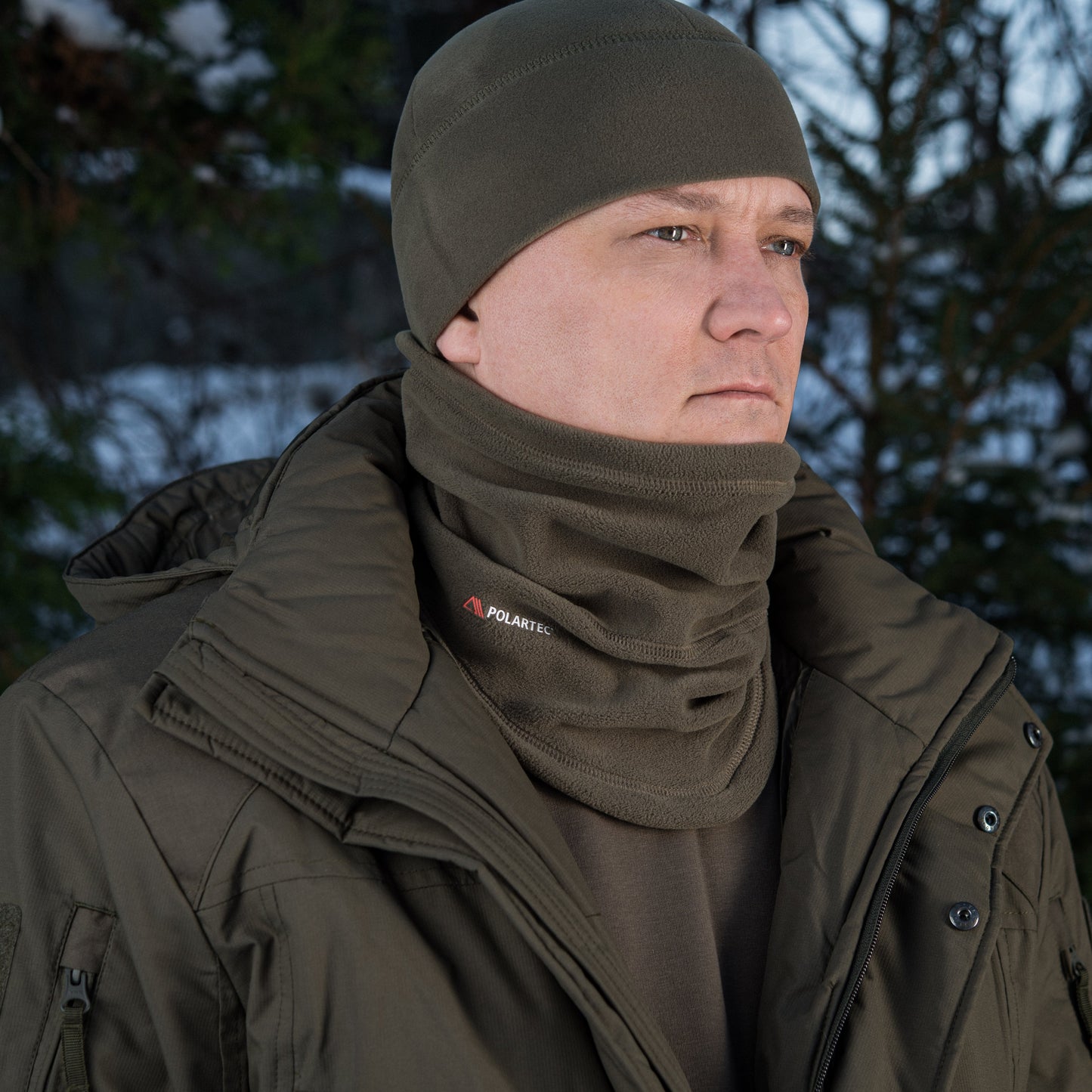 M-Tac Anatomical Neck Gaiter with Drawcord Polartec