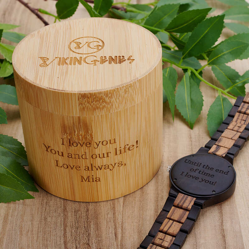 Personalized Raven's Handmade Wooden Watch